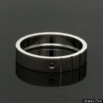 Load image into Gallery viewer, Platinum Men’s Rings with Black Diamond JL PT 953-Black
