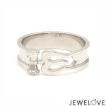 Load image into Gallery viewer, Platinum OM Trishul Ring for Men JL PT 1367
