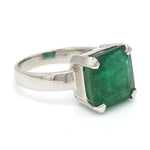 Load image into Gallery viewer, Customised Platinum Ring with Emerald
