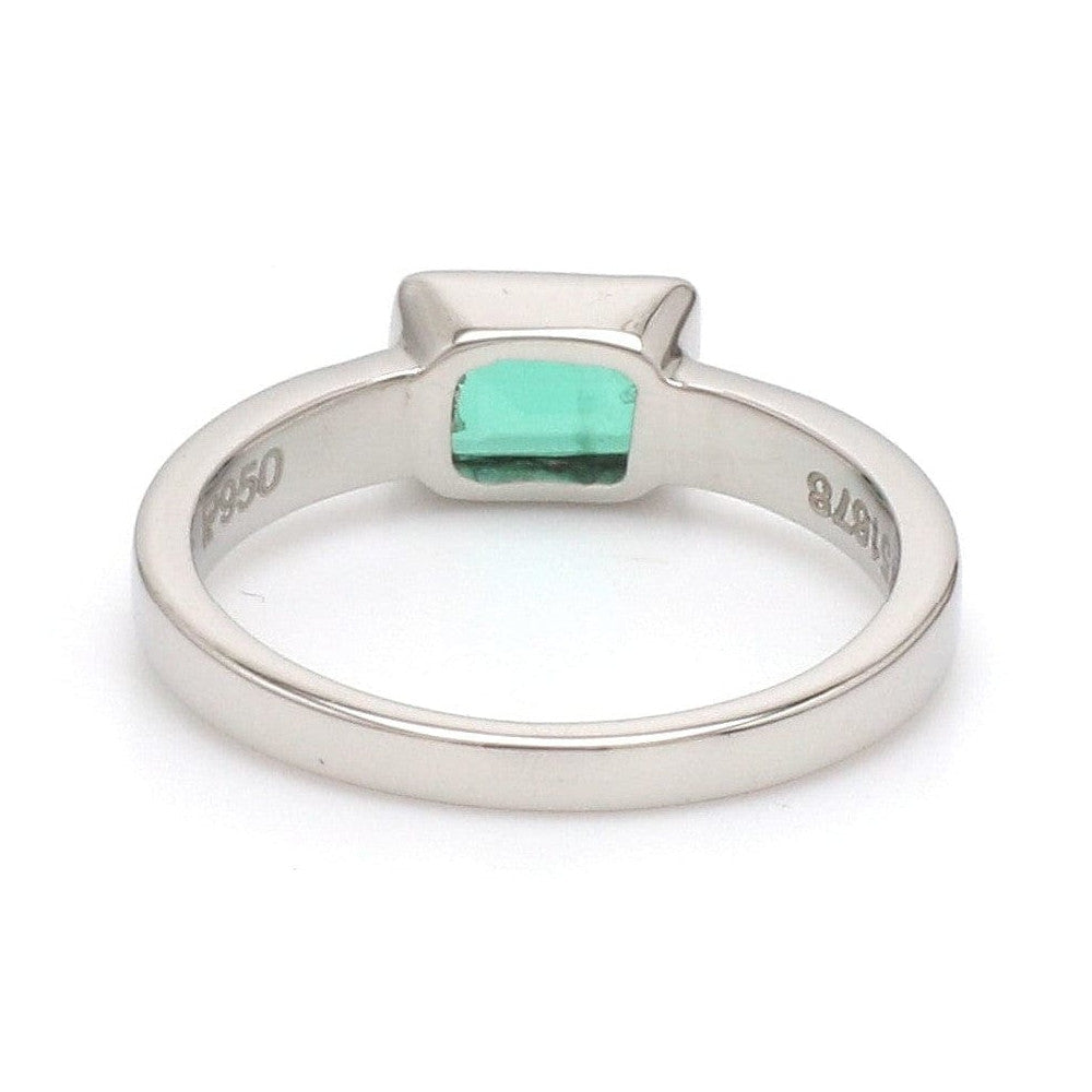 Platinum Ring with Emerald JL PT 1309