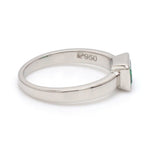 Load image into Gallery viewer, Platinum Ring with Emerald JL PT 1309

