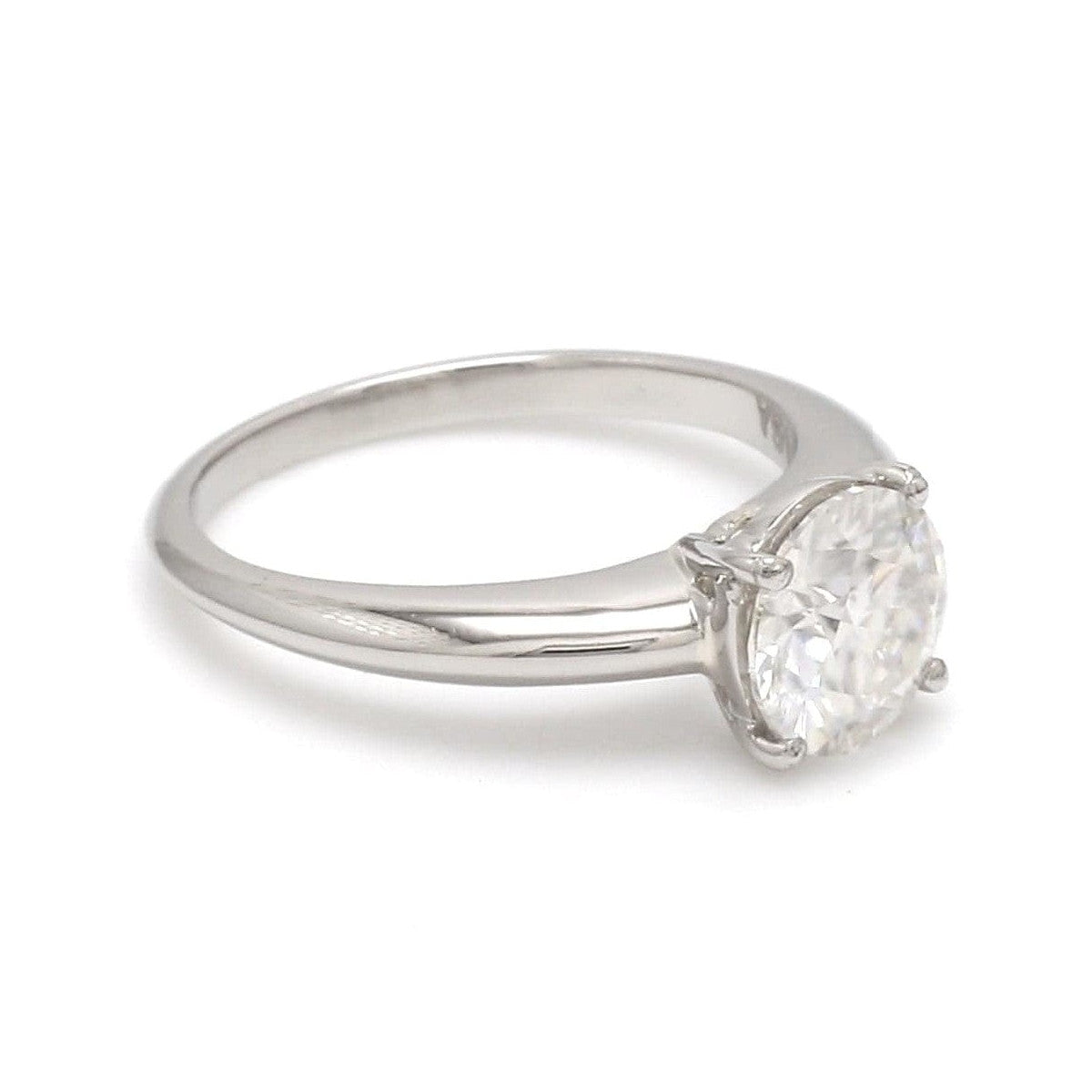 Platinum Ring with Moissanite JL PT 1270