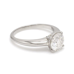 Platinum Ring with Moissanite JL PT 1270