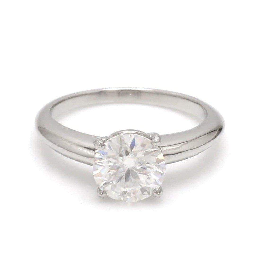 Platinum Ring with Moissanite JL PT 1270