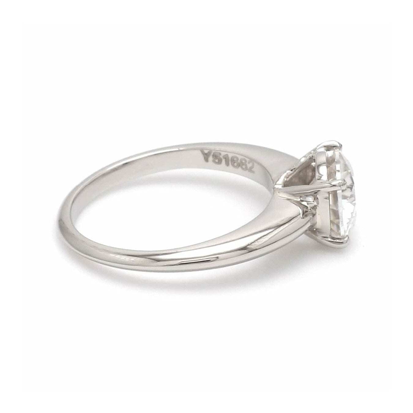 Platinum Ring with Moissanite JL PT 1270