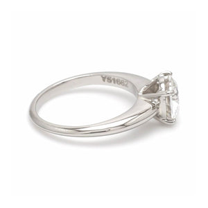 Platinum Ring with Moissanite JL PT 1270