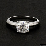 Load image into Gallery viewer, Platinum Ring with Moissanite JL PT 1270
