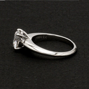 Platinum Ring with Moissanite JL PT 1270