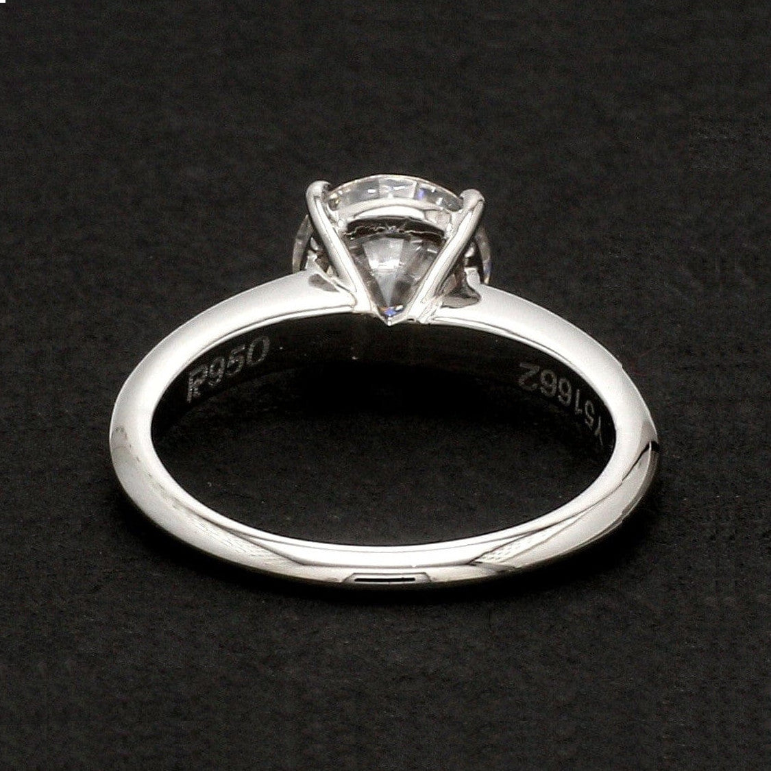 Platinum Ring with Moissanite JL PT 1270