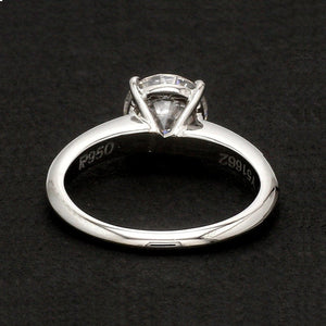 Platinum Ring with Moissanite JL PT 1270