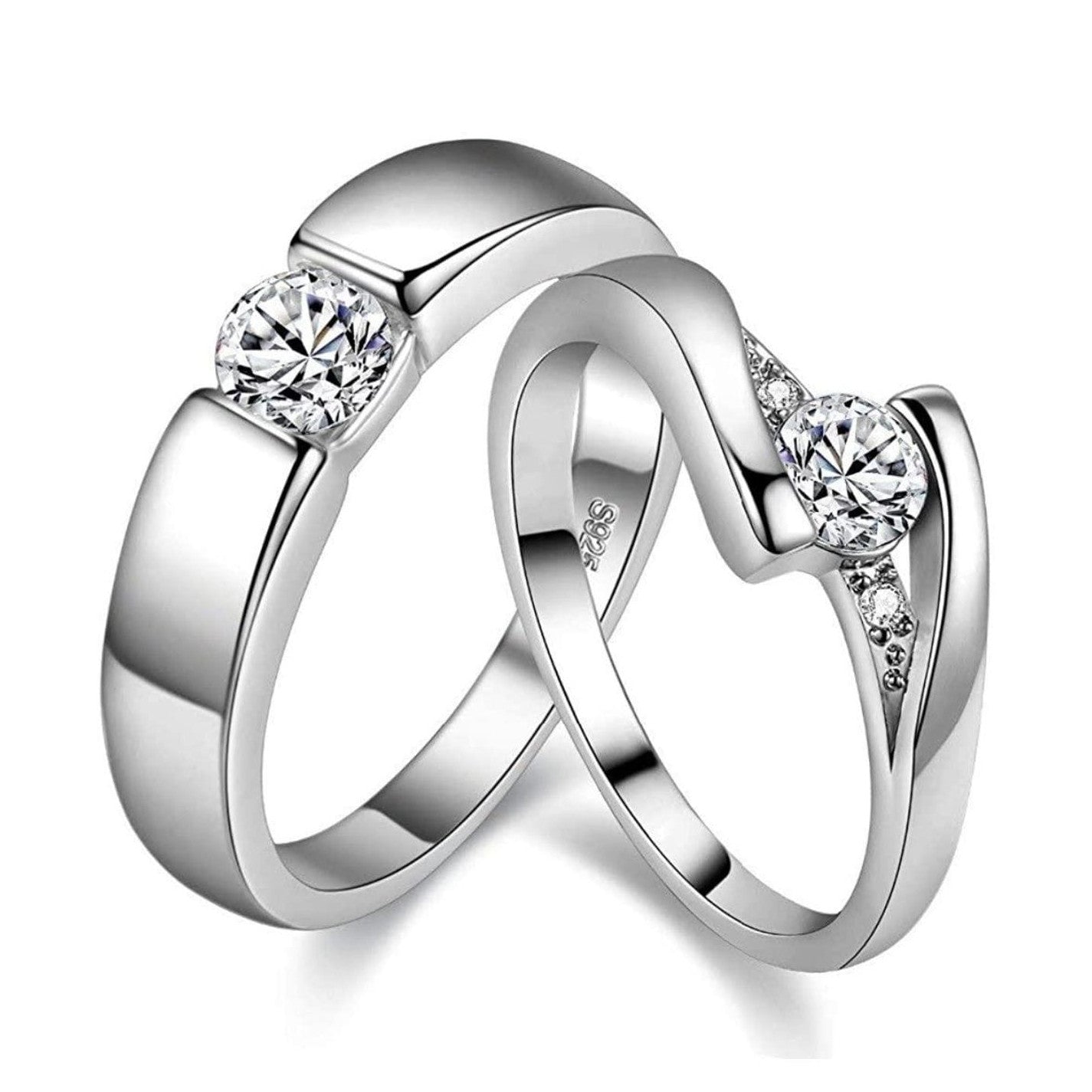 Customised Platinum Solitaire Band with 0.30 cts. Solitaire for Men JL PT 1148