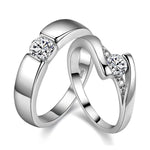 Load image into Gallery viewer, Customised Platinum Solitaire Band with 0.30 cts. Solitaire for Men JL PT 1148
