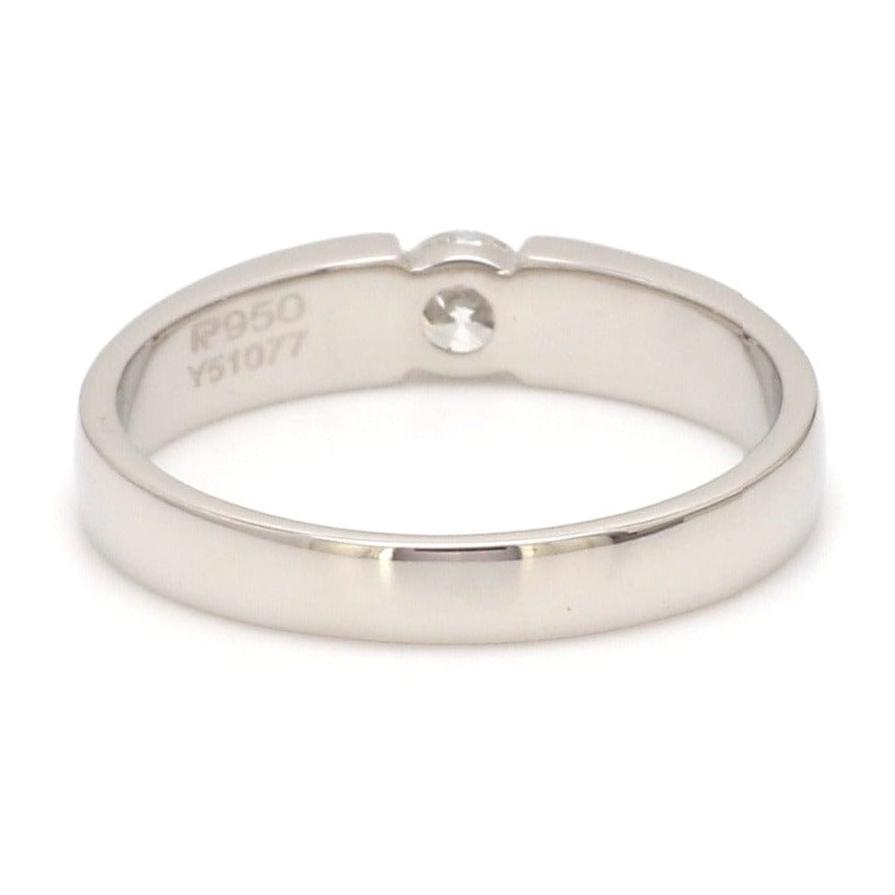 Customised Platinum Solitaire Band with 0.30 cts. Solitaire for Men JL PT 1148