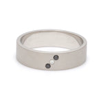 Load image into Gallery viewer, Customised Platinum White &amp; Black Diamond Ring for Men JL PT 1140
