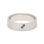 Load image into Gallery viewer, Customised Platinum White &amp; Black Diamond Ring for Men JL PT 1141
