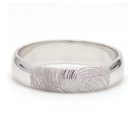Load image into Gallery viewer, Customized Fingerprint Engraved Platinum Rings for Couples JL PT 270
