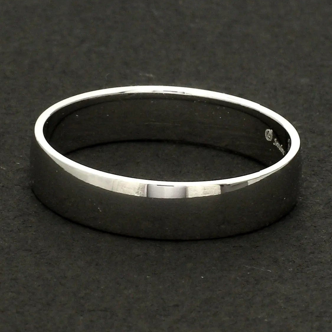 Customized Fingerprint Engraved Platinum Rings for Couples JL PT 270