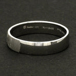 Load image into Gallery viewer, Customized Fingerprint Engraved Platinum Rings for Couples JL PT 270
