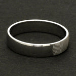 Load image into Gallery viewer, Customized Fingerprint Engraved Platinum Rings for Couples JL PT 270

