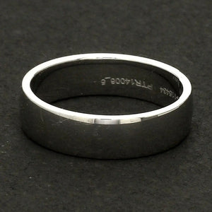 Customized Fingerprint Engraved Platinum Rings for Couples JL PT 270