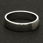 Load image into Gallery viewer, Customized Fingerprint Engraved Platinum Rings for Couples JL PT 270
