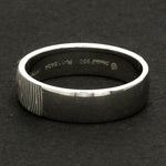 Load image into Gallery viewer, Customized Fingerprint Engraved Platinum Rings for Couples JL PT 270
