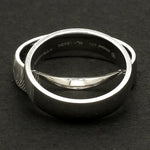 Load image into Gallery viewer, Customized Fingerprint Engraved Platinum Rings for Couples JL PT 270
