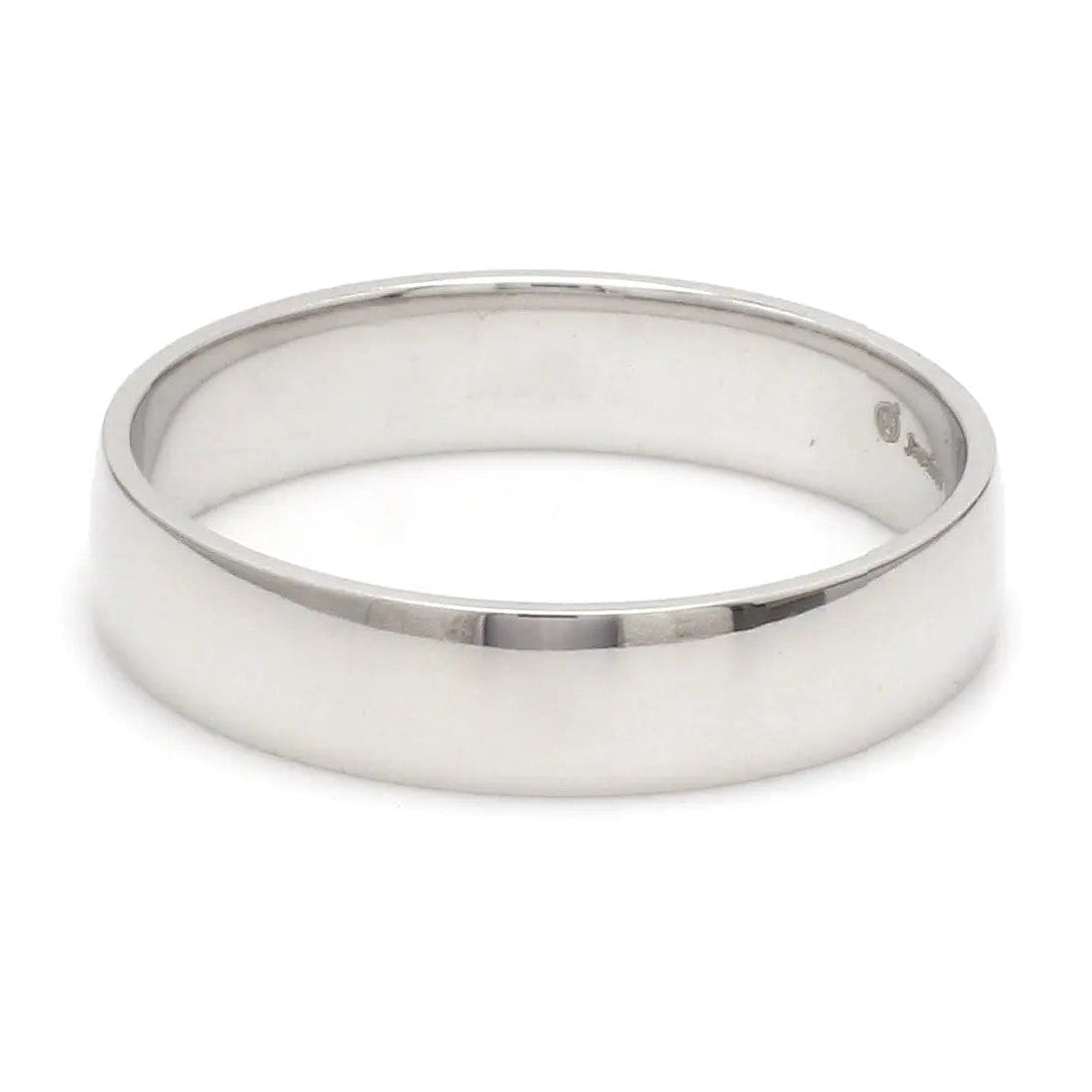 Customized Fingerprint Engraved Platinum Rings for Couples JL PT 270
