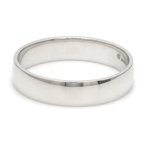 Customized Fingerprint Engraved Platinum Rings for Couples JL PT 270