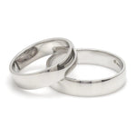 Load image into Gallery viewer, Customized Fingerprint Engraved Platinum Rings for Couples JL PT 270
