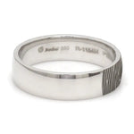 Load image into Gallery viewer, Customized Fingerprint Engraved Platinum Rings for Couples JL PT 270

