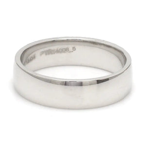 Customized Fingerprint Engraved Platinum Rings for Couples JL PT 270