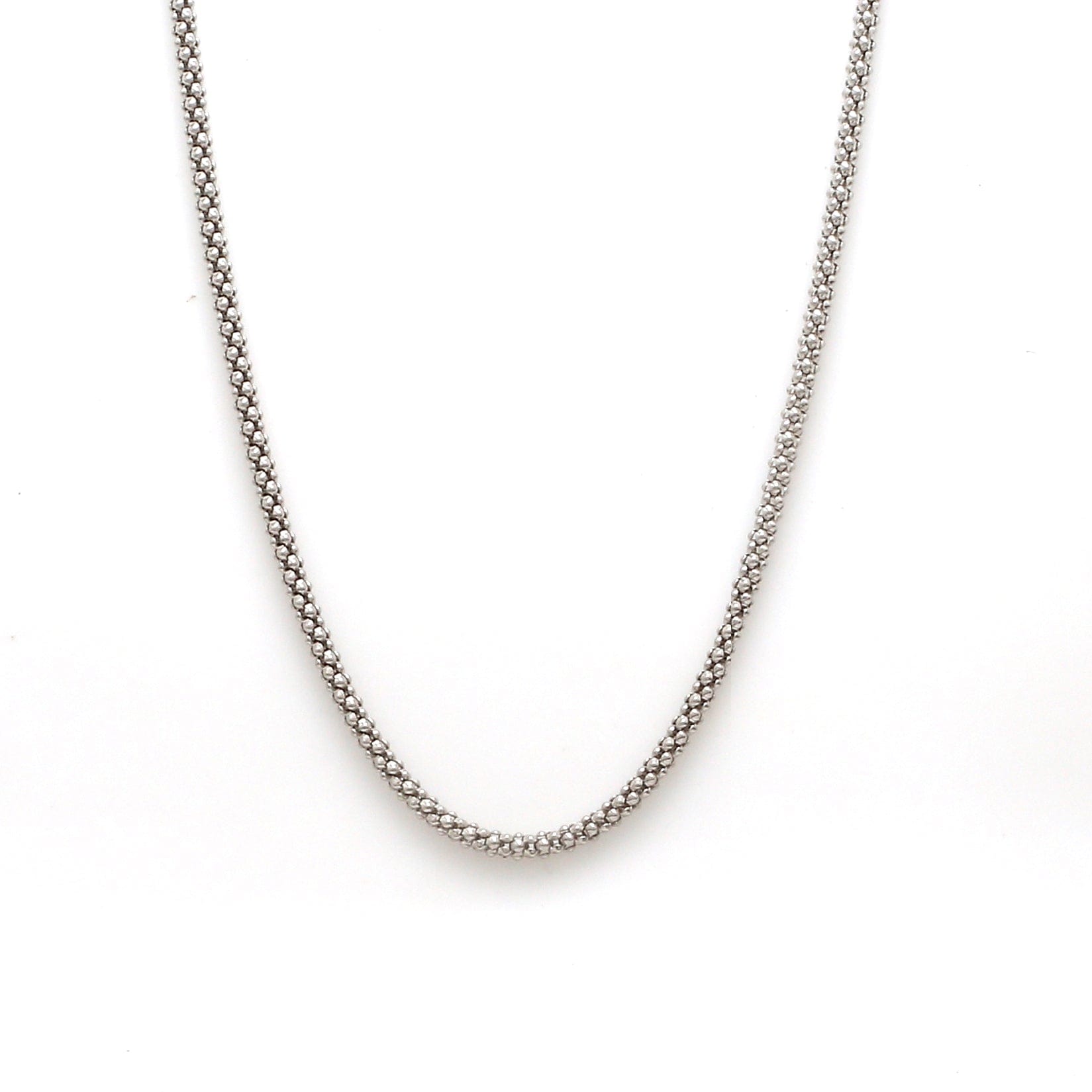 2.25mm PopCorn Platinum Chain JL PT CH 1004