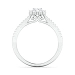 Load image into Gallery viewer, 1-Carat Lab Grown Solitaire Platinum Halo Ring with Split Shank JL PT LG 976-B
