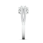 Load image into Gallery viewer, 1-Carat Lab Grown Solitaire Platinum Halo Ring with Split Shank JL PT LG 976-B
