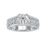 Load image into Gallery viewer, 1-Carat Solitaire Diamond Shank Engagement Ring JL PT 0049-C
