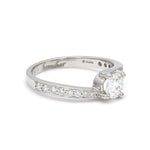 Load image into Gallery viewer, 1.50-Carat Lab Grown Solitaire Curvy Platinum Engagement Ring for Women JL PT LG 480-A
