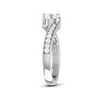 Load image into Gallery viewer, 1.50-Carat Lab Grown Solitaire Curvy Platinum Engagement Ring for Women JL PT LG 480-A
