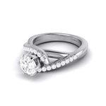 Load image into Gallery viewer, Curvy Platinum 1-Carat Solitaire Engagement Ring for Women JL PT G 110-C   Jewelove.US
