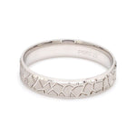 Load image into Gallery viewer, Designer Shiny Hammer-like Texture Platinum Love Bands JL PT 1024
