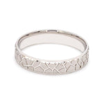 Load image into Gallery viewer, Designer Shiny Hammer-like Texture Platinum Love Bands JL PT 1024
