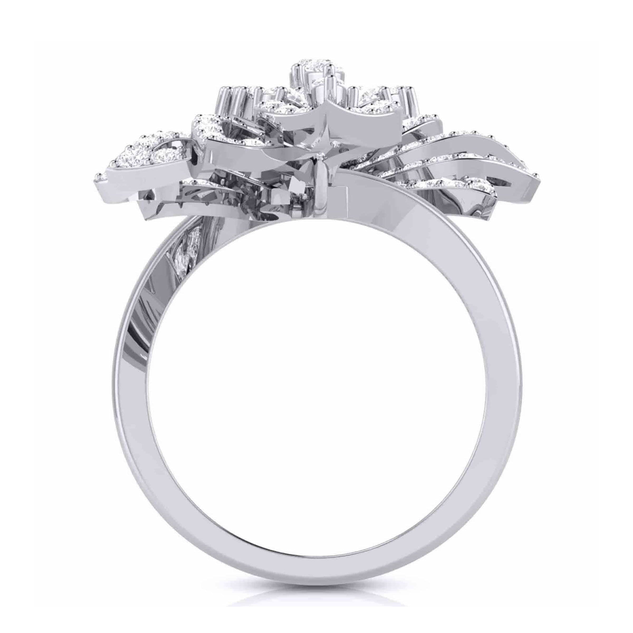 Designer Diamond Cocktail ring in Platinum for Women JL PT R-011