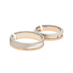 Load image into Gallery viewer, Designer Diamond Platinum Rose Gold Couple Rings JL PT 1131
