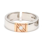 Load image into Gallery viewer, Designer Diamond Platinum Rose Gold Couple Rings JL PT 1133
