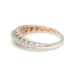 Load image into Gallery viewer, Designer Diamonds Platinum Love Bands with Rose Gold JL PT 1070
