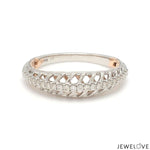 Load image into Gallery viewer, Designer Diamonds Platinum Love Bands with Rose Gold JL PT 1070
