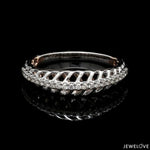 Load image into Gallery viewer, Designer Diamonds Platinum Love Bands with Rose Gold JL PT 1070
