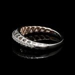 Load image into Gallery viewer, Designer Diamonds Platinum Love Bands with Rose Gold JL PT 1070
