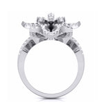 Load image into Gallery viewer, Designer Flower Diamond Cocktail Ring in platinum for Women JL PT R-010
