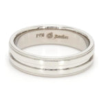 Load image into Gallery viewer, Designer Half Eternity &amp; Plain Platinum Couple Rings JL PT 524
